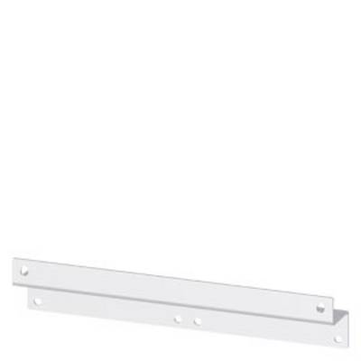 A white metal angle bracket with multiple holes, suitable for fixing or connecting structures.