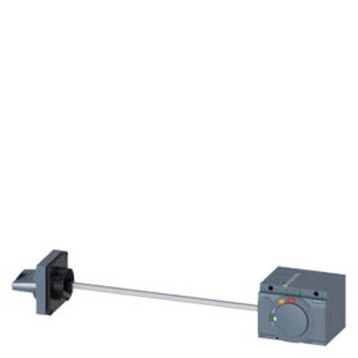 An optical sensor with a rectangular housing, connected by a long tube, for detecting object movements.