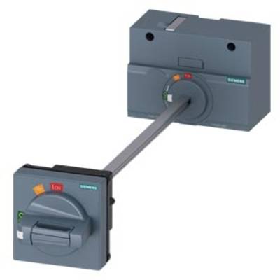 A grey Siemens switch with red and green areas, connected by a rod. The red area is set to 'Off'.