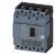 A three-pole circuit breaker in grey, Siemens brand, Model 3VA1, for the protection and switching of electrical installations.