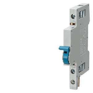 A grey switching mechanism with a blue lever for electrical fuse installations.