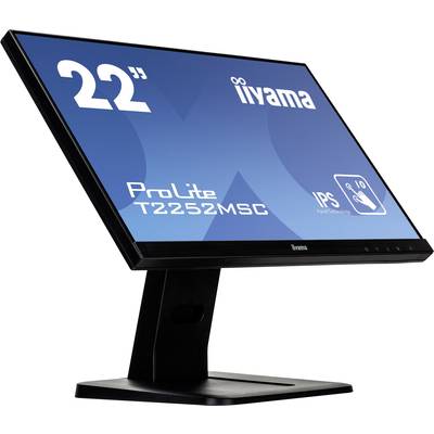 Iiyama ProLite T2252MSC Touchscreen EEC: F (A - G) 54.6 cm (21.5 inch) 1920 x 1080 p 16:9 7 ms VGA, HDMI™, DisplayPort I-2
