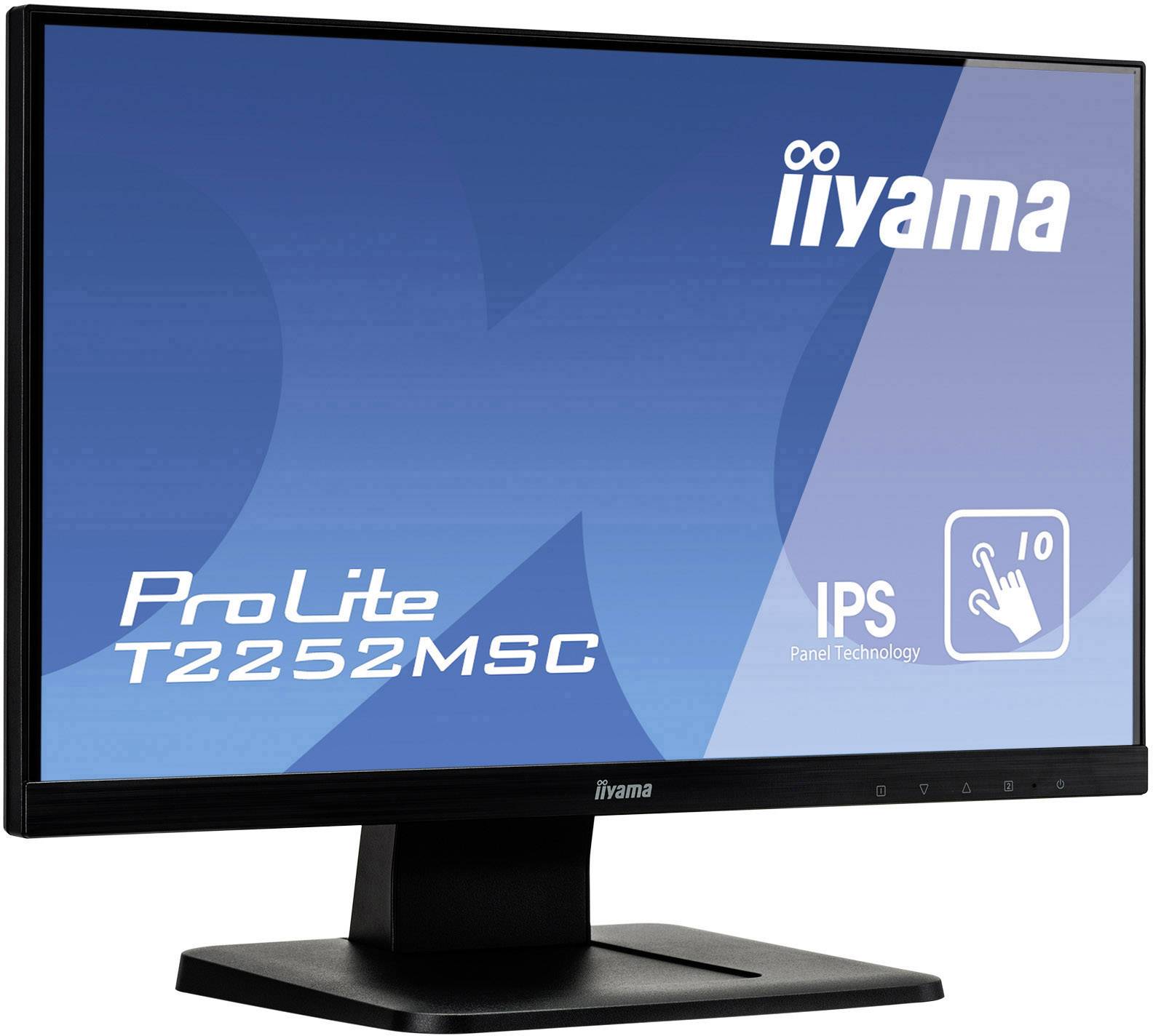 Iiyama ProLite T2252MSC Touchscreen EEC: F (A - G) 54.6 cm (21.5 inch) 1920 x 1080 p 16:9 7 ms VGA, HDMI™, DisplayPort I-3