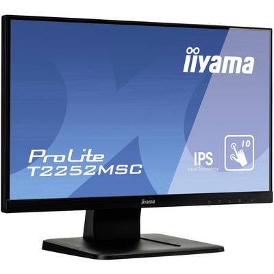 Iiyama ProLite T2252MSC Touchscreen EEC: F (A - G) 54.6 cm (21.5 inch) 1920 x 1080 p 16:9 7 ms VGA, HDMI™, DisplayPort I-3