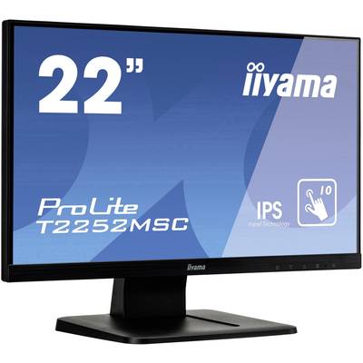 Iiyama ProLite T2252MSC Touchscreen EEC: F (A - G) 54.6 cm (21.5 inch) 1920 x 1080 p 16:9 7 ms VGA, HDMI™, DisplayPort I-4