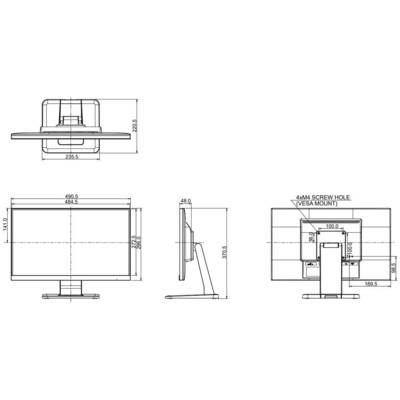 Iiyama ProLite T2252MSC Touchscreen EEC: F (A - G) 54.6 cm (21.5 inch) 1920 x 1080 p 16:9 7 ms VGA, HDMI™, DisplayPort I-13