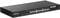 A black network switch with 24 Ethernet ports and four additional connections, suitable for use in an office or data centre.