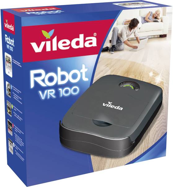 Vileda VR 100 Robot Robotic vac Black