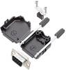 Amphenol L17DPPK37-BK+L77SDC37S D-SUB receptacle set 180 ° Number of pins: 37 Solder bucket 1 pc(s)
