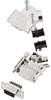 Amphenol L17D45PK-M-09+L77DE09SST D-SUB receptacle set 45 ° Number of pins: 9 Screws 1 pc(s)