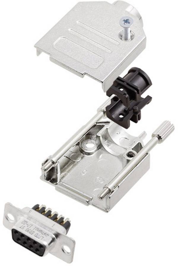 Amphenol L17DTZK09+L77DE09SST D-SUB receptacle set 180 ° Number of pins: 9 Screws 1 pc(s)