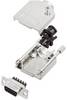 Amphenol L17DTZK09+L77DE09SST D-SUB receptacle set 180 ° Number of pins: 9 Screws 1 pc(s)