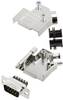 Amphenol L17D45ZK15+L717DA15PST D-SUB pin strip set 45 ° Number of pins: 15 Screws 1 Set