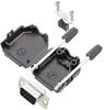 Amphenol L17DPPK37-BK+L77HDC62S D-SUB receptacle set 180 ° Number of pins: 62 Solder bucket 1 pc(s)