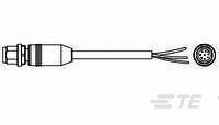 TE Connectivity 2273048-1 Sensor/actuator connector (pre-fab) M12 Plug, straight 1.50 m No. of pins (RJ): 8 1 pc(s)