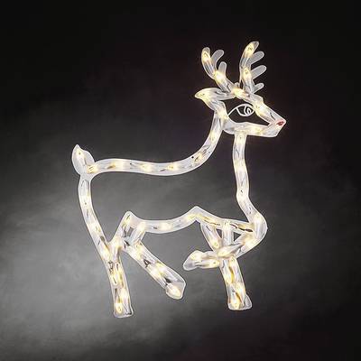 Konstsmide 2174-010 LED motif Reindeer Warm white LED (monochrome) White EEC: G (A - G) incl. switch-0