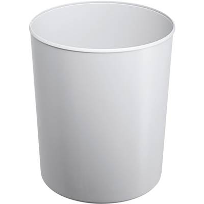 HAN  1818-S-11  Safety waste paper basket 20 l (Ø x H) 283 mm x 340 mm Polystyrene, Aluminium Light grey 1 pc(s)