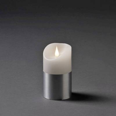 Konstsmide 1822-300 LED wax candle   White Warm white (W x H) 75 mm x 170 mm 