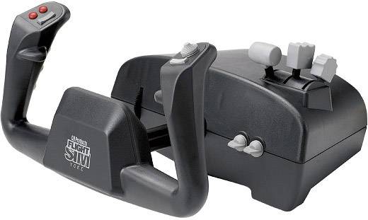 Aerosoft CH Flight Sim Yoke USB Flight sim controller USB PC, Mac Black
