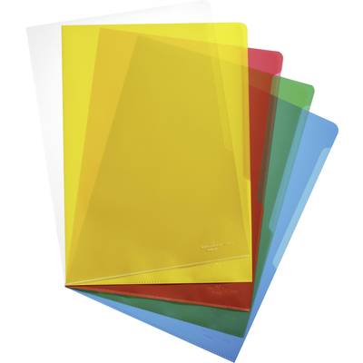 Durable Plastic sleeve 2337 A4 Polypropylene 0.12 mm Transparent, Yellow, Red, Green, Blue 233700 100 pc(s)