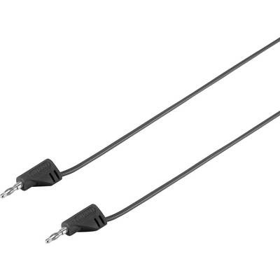 A grey headphone cable with two plug ends on a white background.