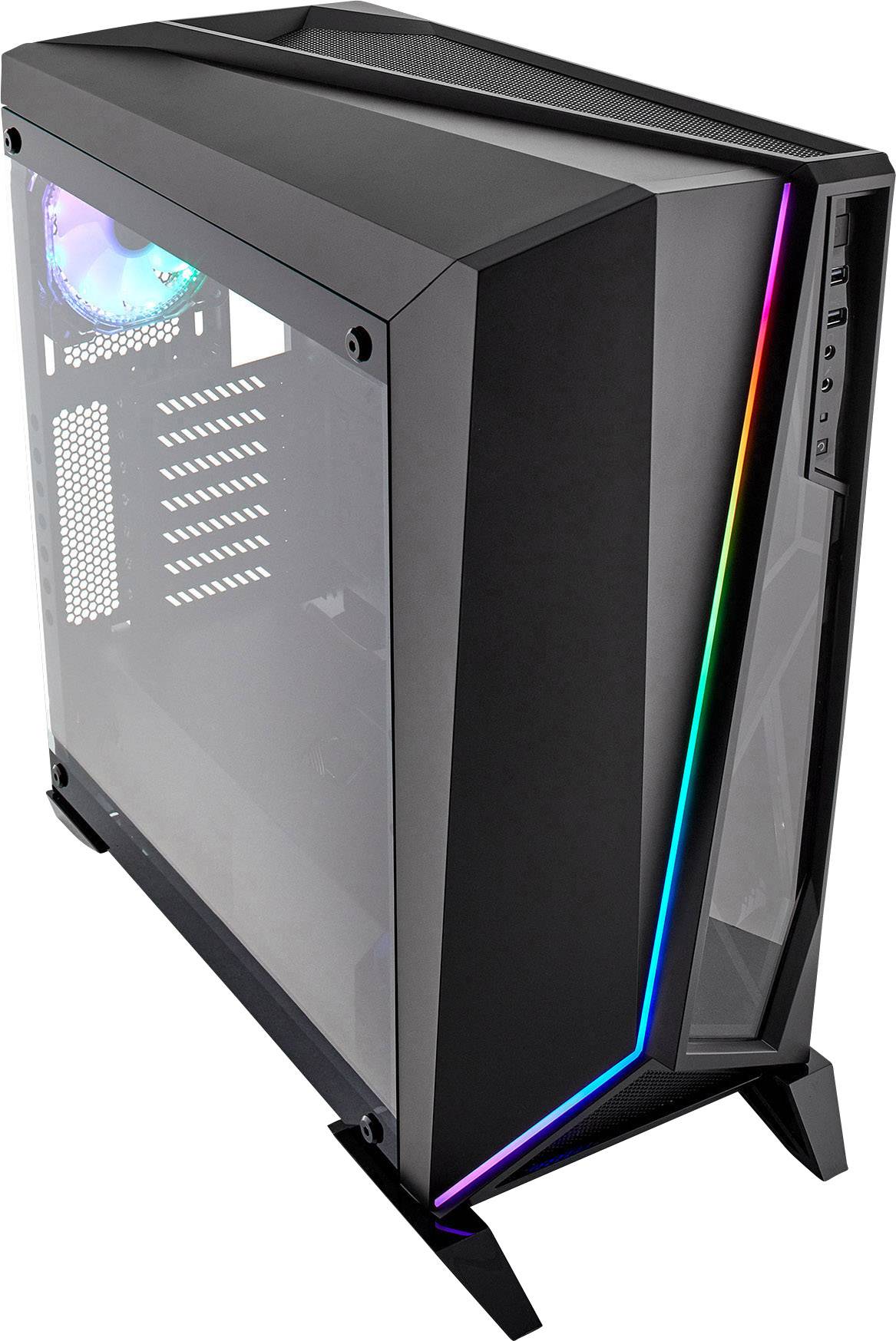 Corsair Spec Omega Rgb Midi Tower Pc Casing Black 2 Built In Led Fans Window Built In Lighting Dust Filter Conrad Com