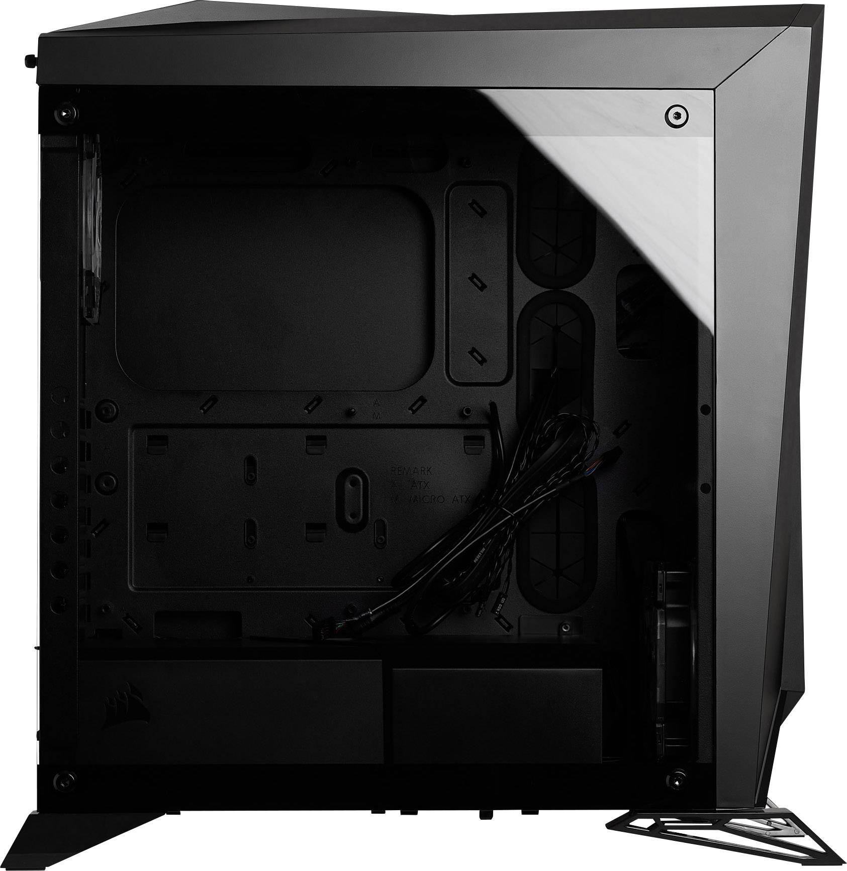 Corsair Spec Omega Rgb Midi Tower Pc Casing Black 2 Built In Led Fans Window Built In Lighting Dust Filter Conrad Com