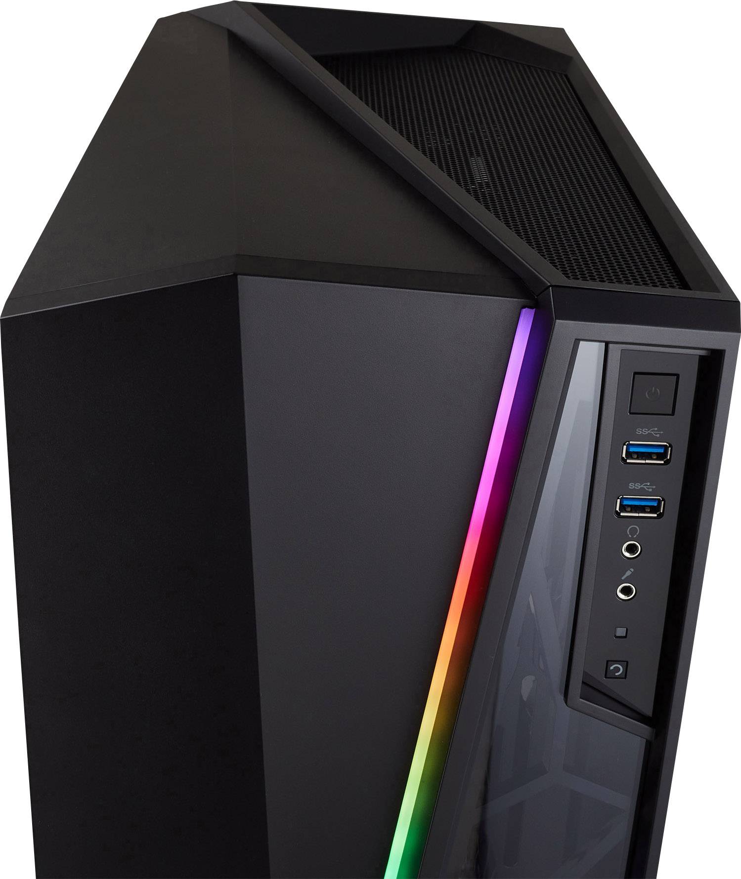 Corsair Spec Omega Rgb Midi Tower Pc Casing Black 2 Built In Led Fans Window Built In Lighting Dust Filter Conrad Com