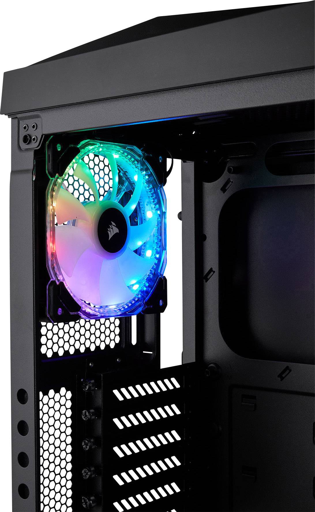 Corsair Spec Omega Rgb Midi Tower Pc Casing Black 2 Built In Led Fans Window Built In Lighting Dust Filter Conrad Com