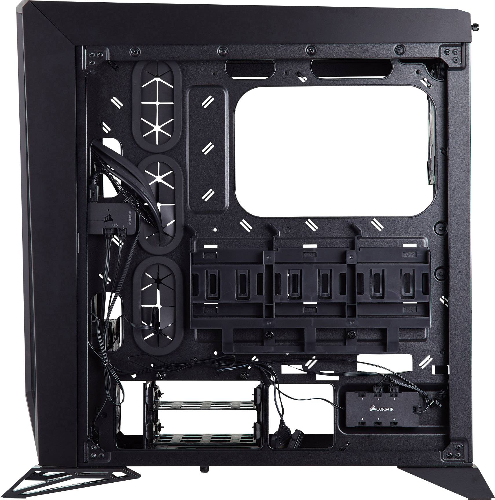 Corsair Spec Omega RGB Midi tower PC casing White, Black 2 built-in LED ...