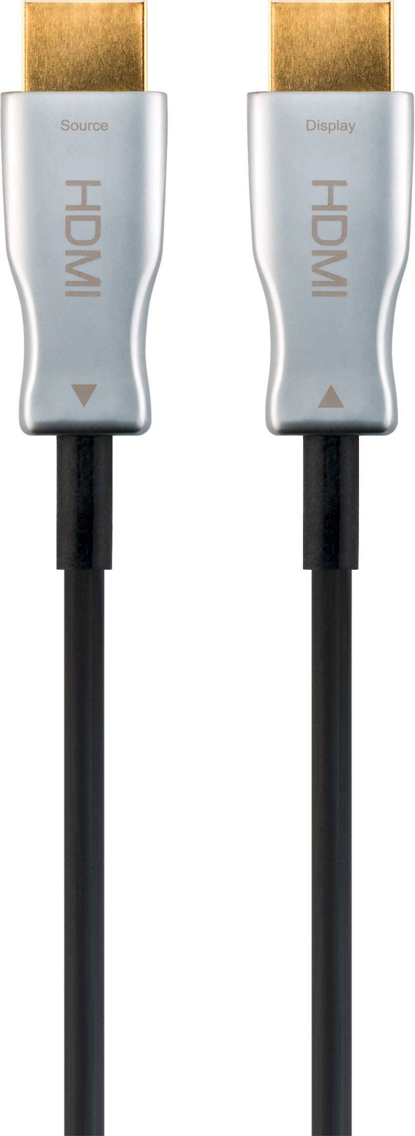 Goobay HDMI Cable [1x HDMI plug – 1x HDMI plug] 10.00 m Black