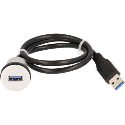 Image of 1x USB 3.0 socket A - 1 x USB 3.0 plug A Schlegel Elektrokontakt RRJ_USB3 Schlegel Content: 1 pc(s)