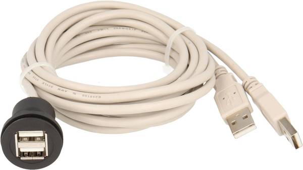 2x USB 2.0 socket A - 2 x USB 2.0 plug A RRJ_2USB_SW_150 Schlegel Content: 1 pc(s)