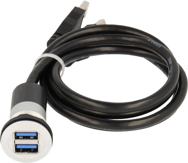 2x USB 3.0 socket A - 2 x USB 3.0 plug A  Schlegel Elektrokontakt  RRJ_2USB3 Schlegel Content: 1 pc(s)