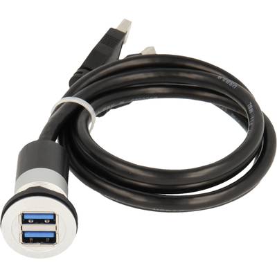 2x USB 3.0 socket A - 2 x USB 3.0 plug A  Schlegel Elektrokontakt  RRJ_2USB3 Schlegel Content: 1 pc(s)