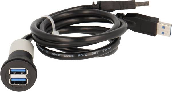 2x USB 3.0 socket A - 2 x USB 3.0 plug A    RRJ_2USB3_SW_150 Schlegel Content: 1 pc(s)