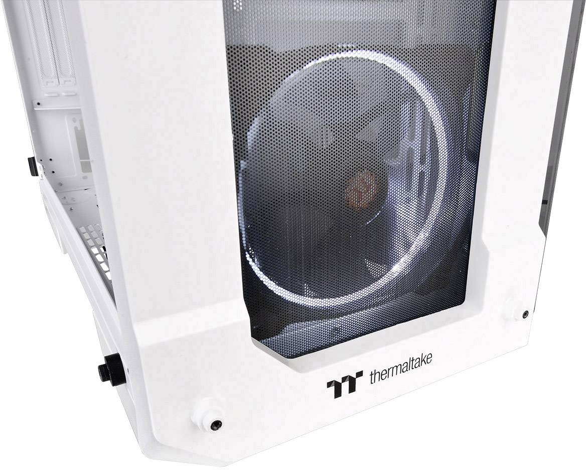 Thermaltake View 71 Tempered Glass Full Tower Pc Casing White 2 Built In Led Fans Lc Compatibility Window Tool Free H Conrad Com