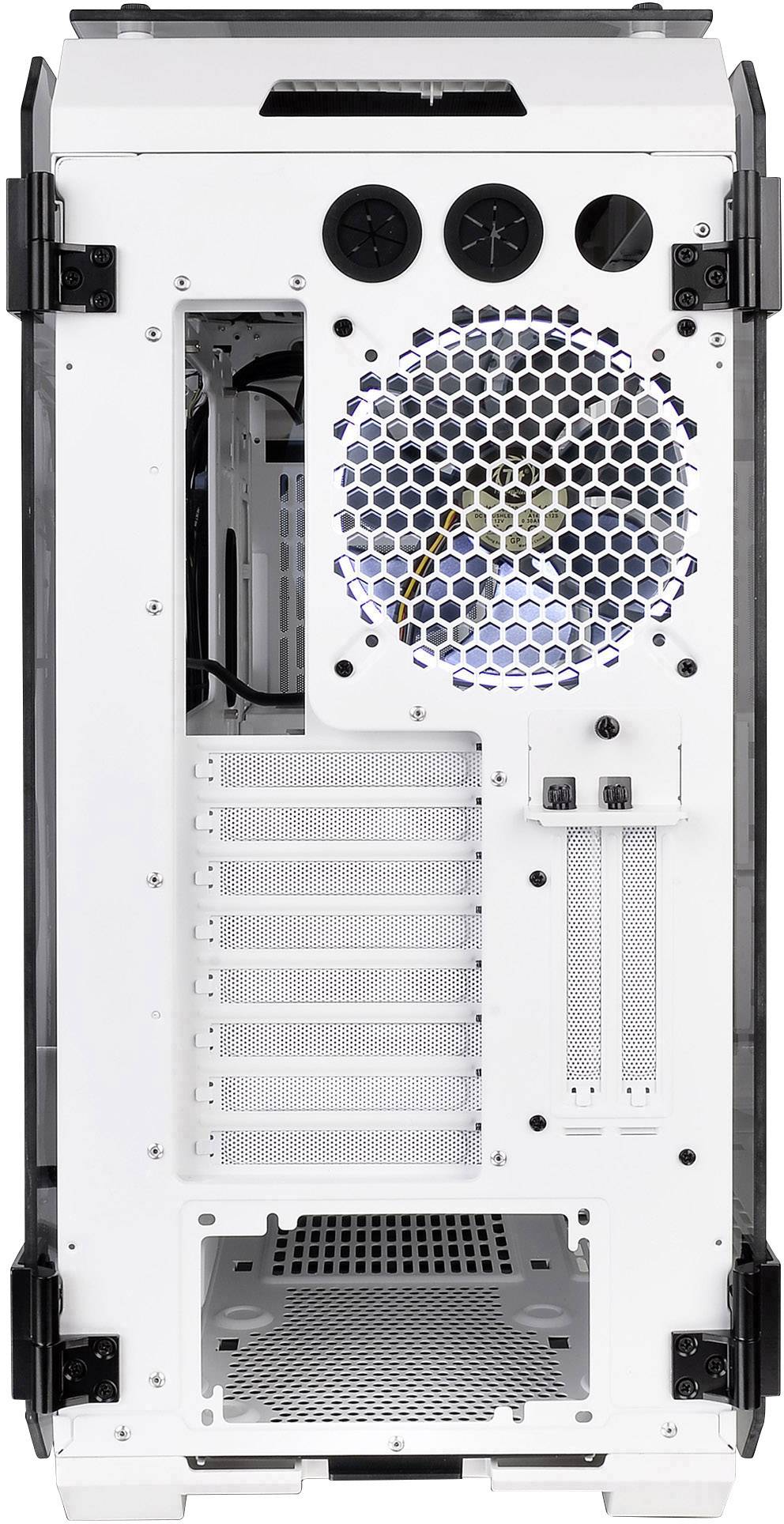 Thermaltake View 71 Tempered Glass Full Tower Pc Casing White 2 Built In Led Fans Lc Compatibility Window Tool Free H Conrad Com