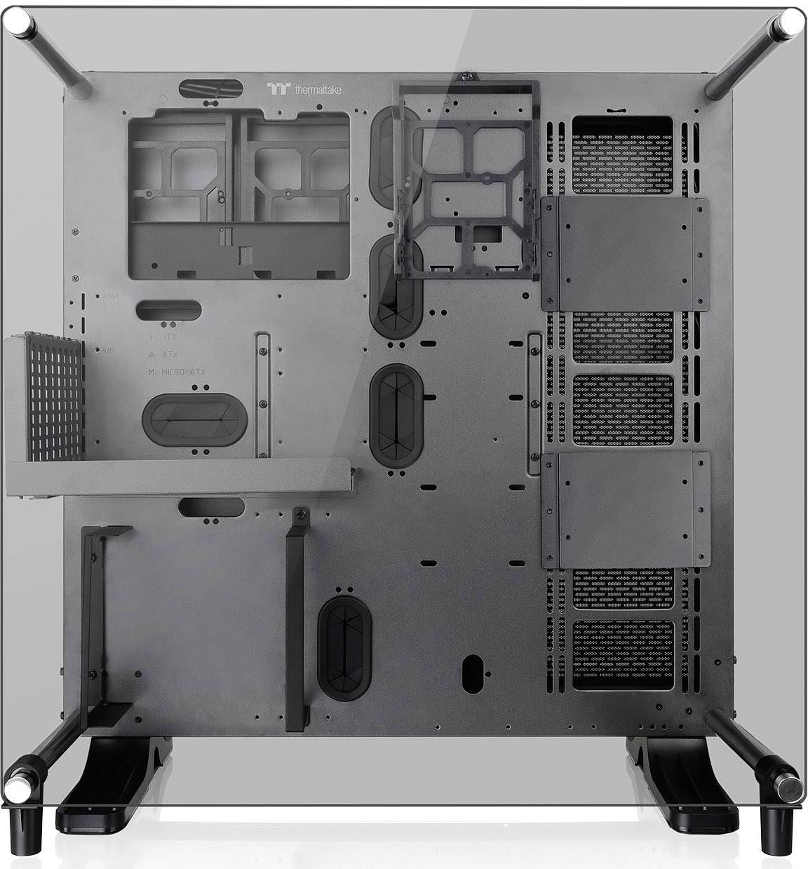 Thermaltake Core P5 Tempered Glass Ti Space Grey Midi Tower Pc Casing Spaceship Grey Lc Compatibility Wall Mount Option Conrad Com