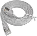 Slim CAT 6 Slim Patch Cable, U/FTP, flat, gray, 2.0 meters