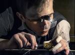 Magnifying glasses with LED