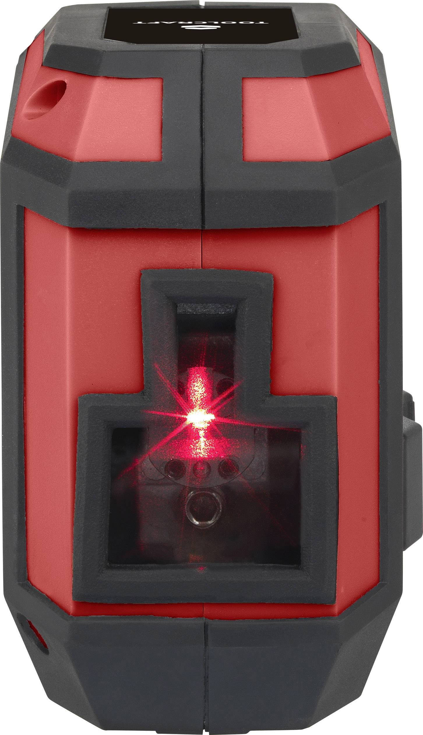TOOLCRAFT CL12 Cross line laser Incl. bag, Self-levelling Range (max.): 12 m Calibrated to: Manufacturer's standards (no-7