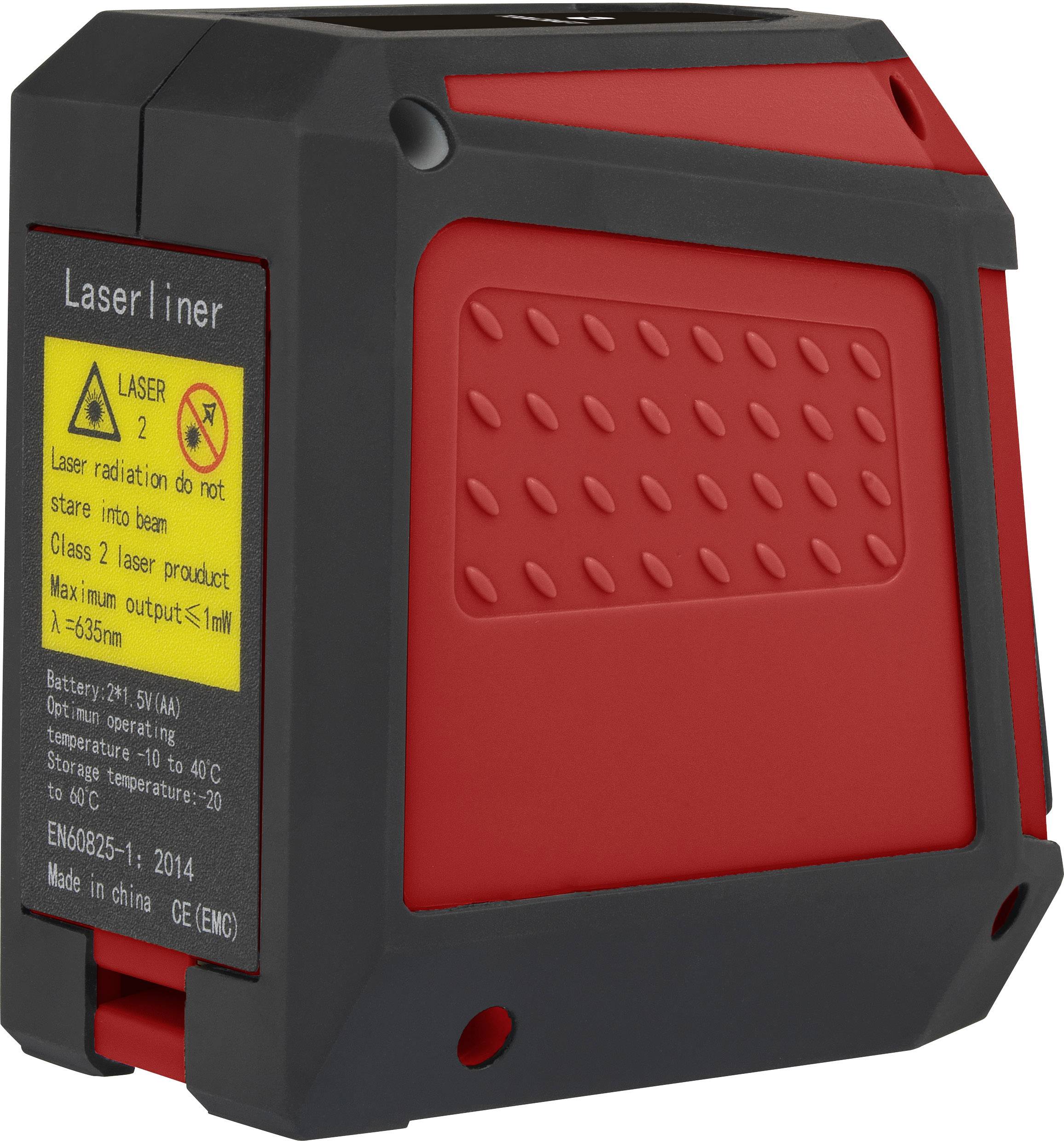 TOOLCRAFT CL12 Cross line laser Incl. bag, Self-levelling Range (max.): 12 m Calibrated to: Manufacturer's standards (no-9