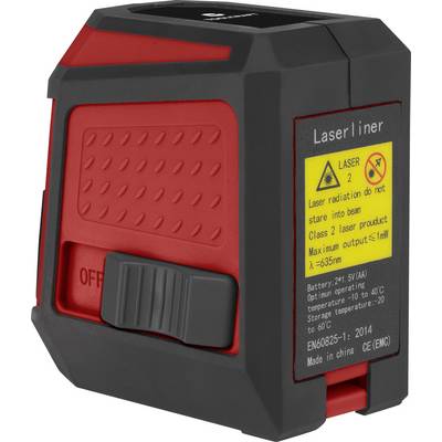 TOOLCRAFT CL12 Cross line laser Incl. bag, Self-levelling Range (max.): 12 m-11