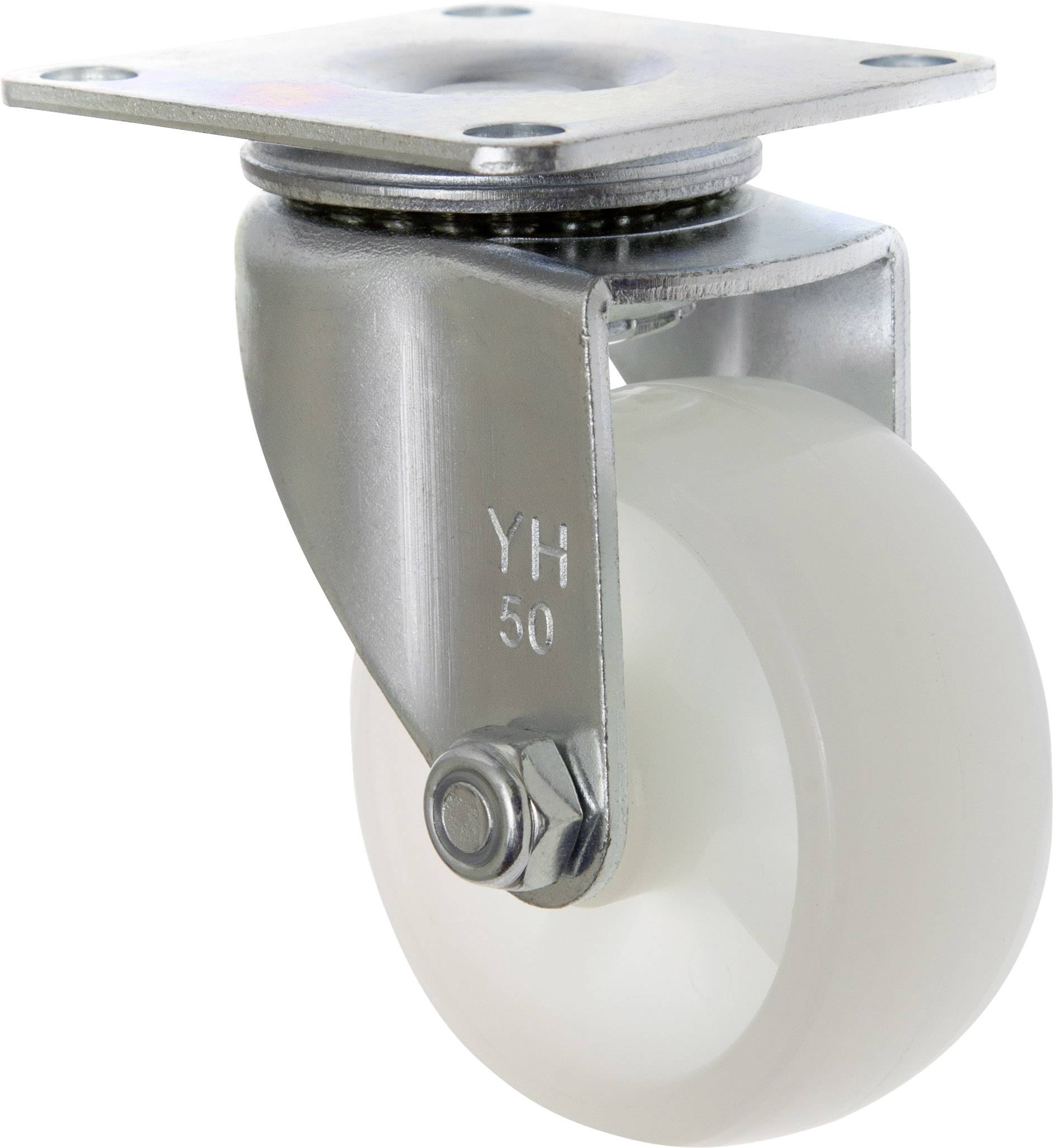 TOOLCRAFT TO-5137872 Swivel castor with 50 mm polyamide mounting plate Load capacity (max.): 50 kg-1