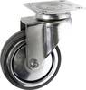 TOOLCRAFT TO-5137911 Swivel castor with mounting plate 80 mm rubber Load capacity (max.): 70 kg