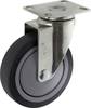 TOOLCRAFT TO-5137917 Swivel castor TPR 100 mm with mounting plate Load capacity (max.): 65 kg
