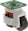 TOOLCRAFT TO-5137968 Swivel castor 73 mm, can be leveled with mounting plate Load capacity (max.): 750 kg