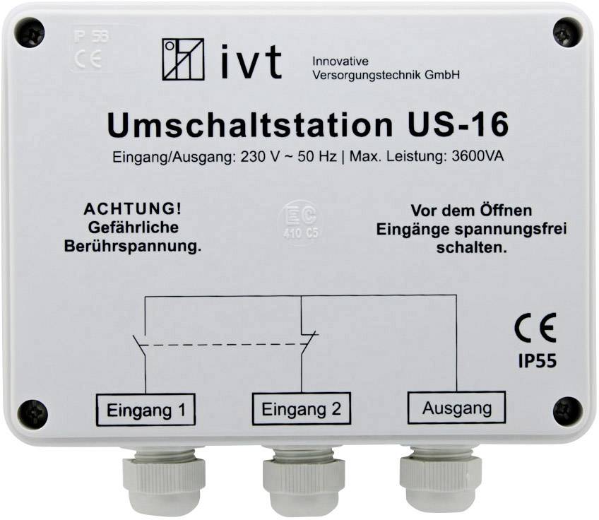 IVT Switcher US-16 3600 VA 400034 160 mm x 145 mm x 77 mm Suitable for (inverters):Universal