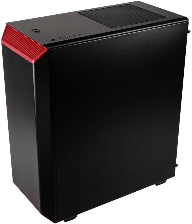 Phanteks Eclipse P300 Midi tower PC casing Black, Red Builtin fan
